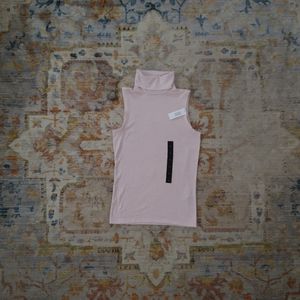 Banana Republic Pink Sleeveless Roll Neck Sweater